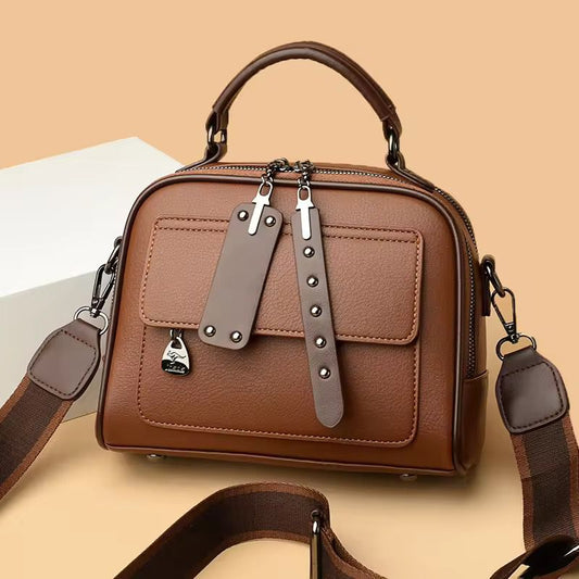 Urban Multi-Compartment Top Handle Crossbody Bag
