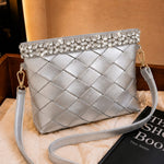 Crystal Embellished Crossbody Bag