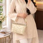Crystal Embellished Crossbody Bag