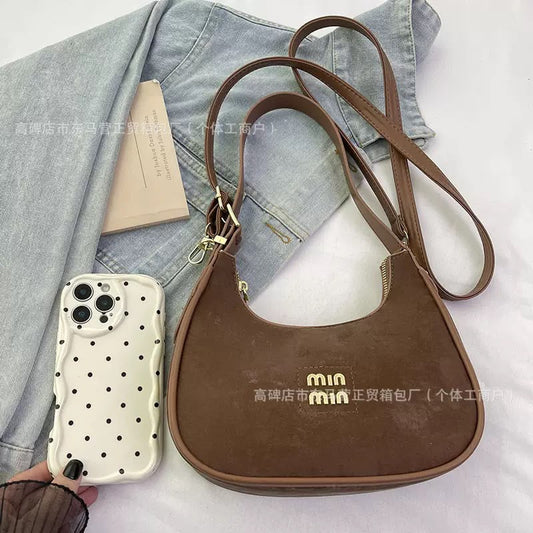 Chic Crescent Minimalist Shoulder Bag