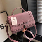 Elegant Bow Charm Top Handle Crossbody Bag