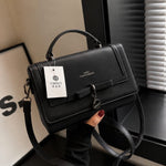 Elegant Bow Charm Top Handle Crossbody Bag