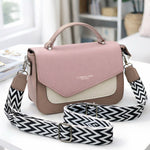 Colorblock Structured Top Handle Crossbody Bag