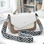 Colorblock Structured Top Handle Crossbody Bag