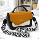 Colorblock Structured Top Handle Crossbody Bag