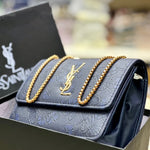 Floral Embossed Luxe Chain Flap Crossbody Bag