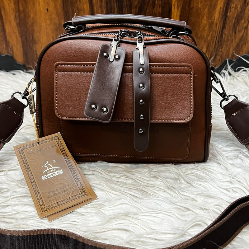 Urban Multi-Compartment Top Handle Crossbody Bag