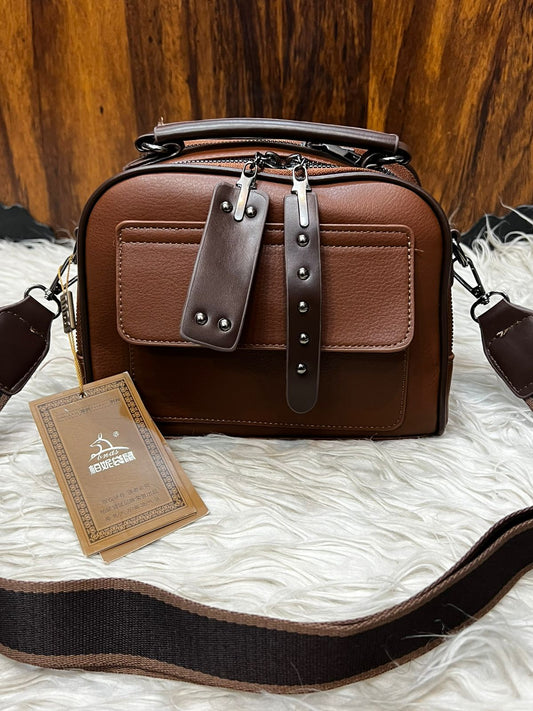 Urban Multi-Compartment Top Handle Crossbody Bag