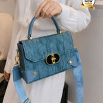 Textured Luxe Top Handle Crossbody Bag