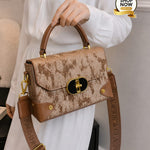 Textured Luxe Top Handle Crossbody Bag