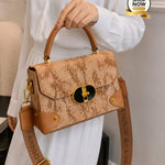 Textured Luxe Top Handle Crossbody Bag