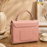 Bow Detail Structured Top Handle Crossbody Bag (G)
