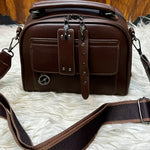 Urban Multi-Compartment Top Handle Crossbody Bag